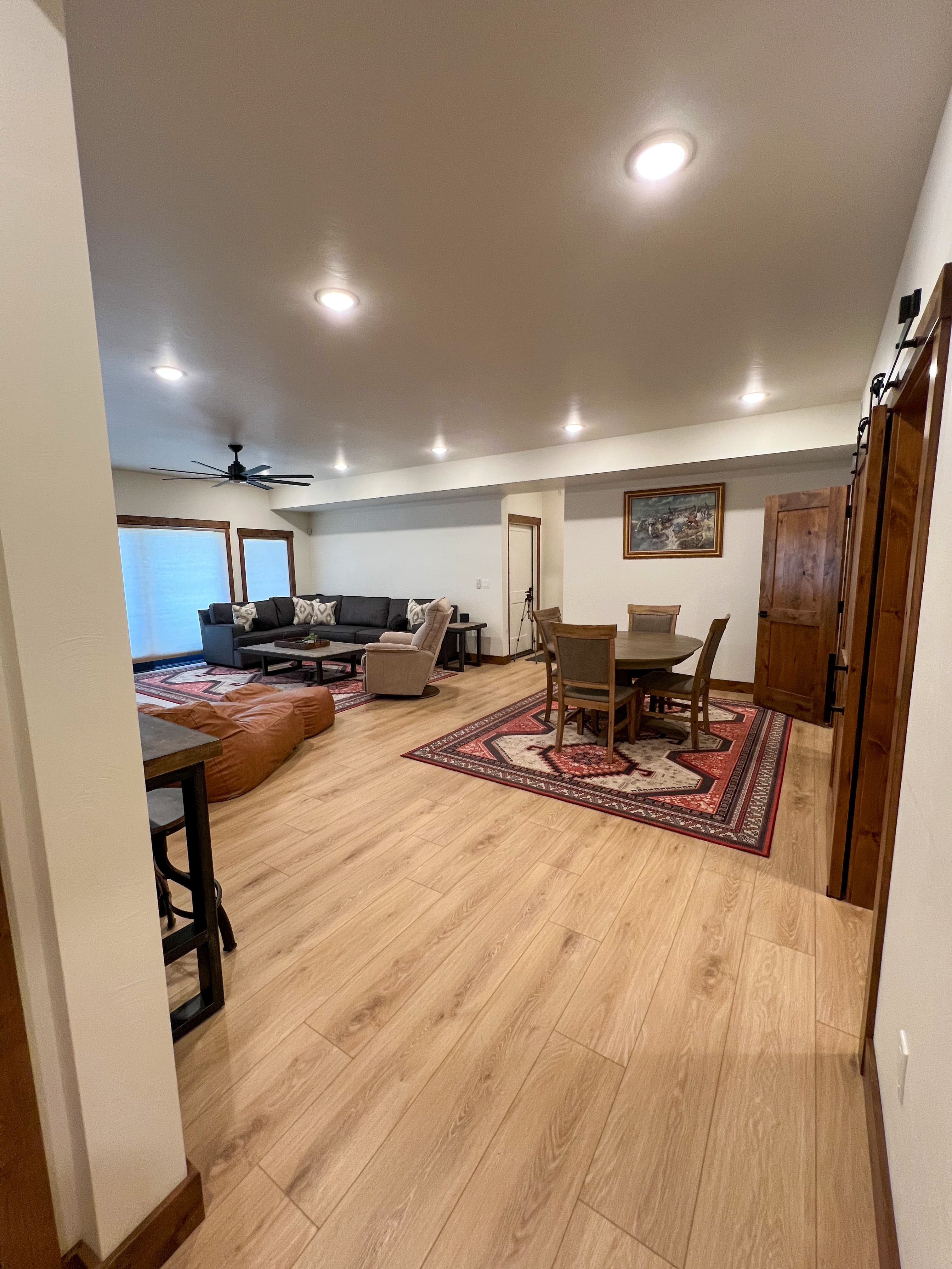 Interior real estate photography of a luxury southern Utah home