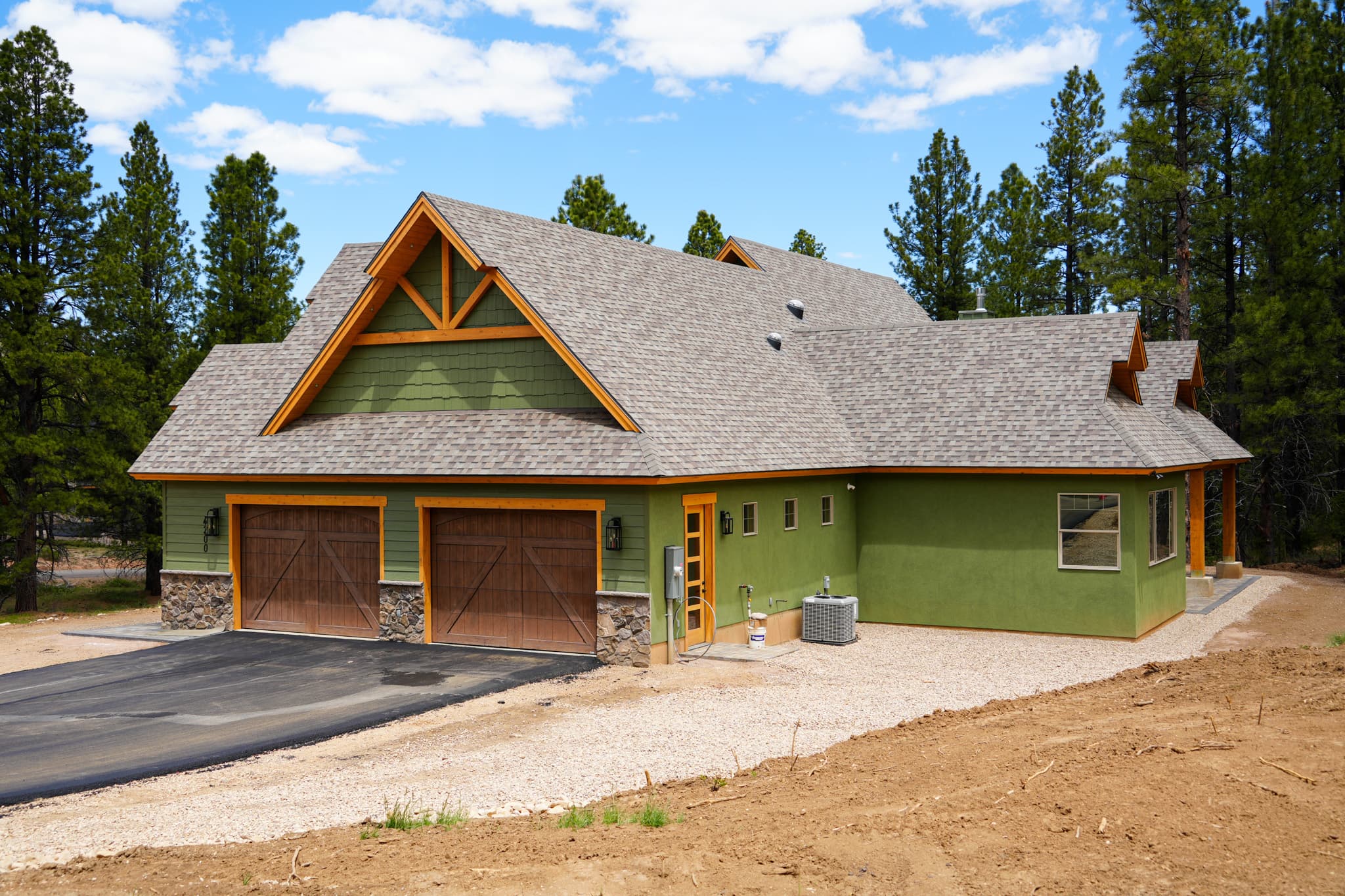Real estate photography of a luxury home exterior in southern Utah