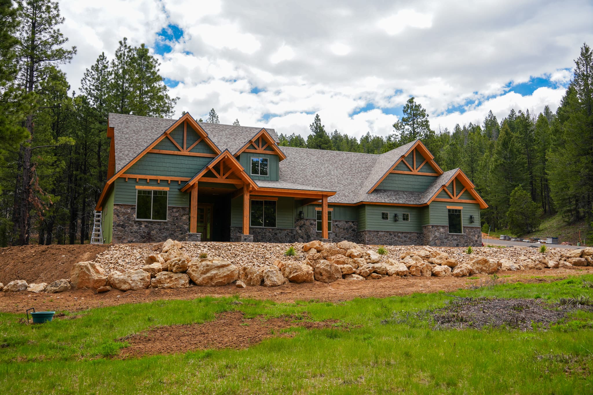 Real estate photography of a luxury home exterior in southern Utah