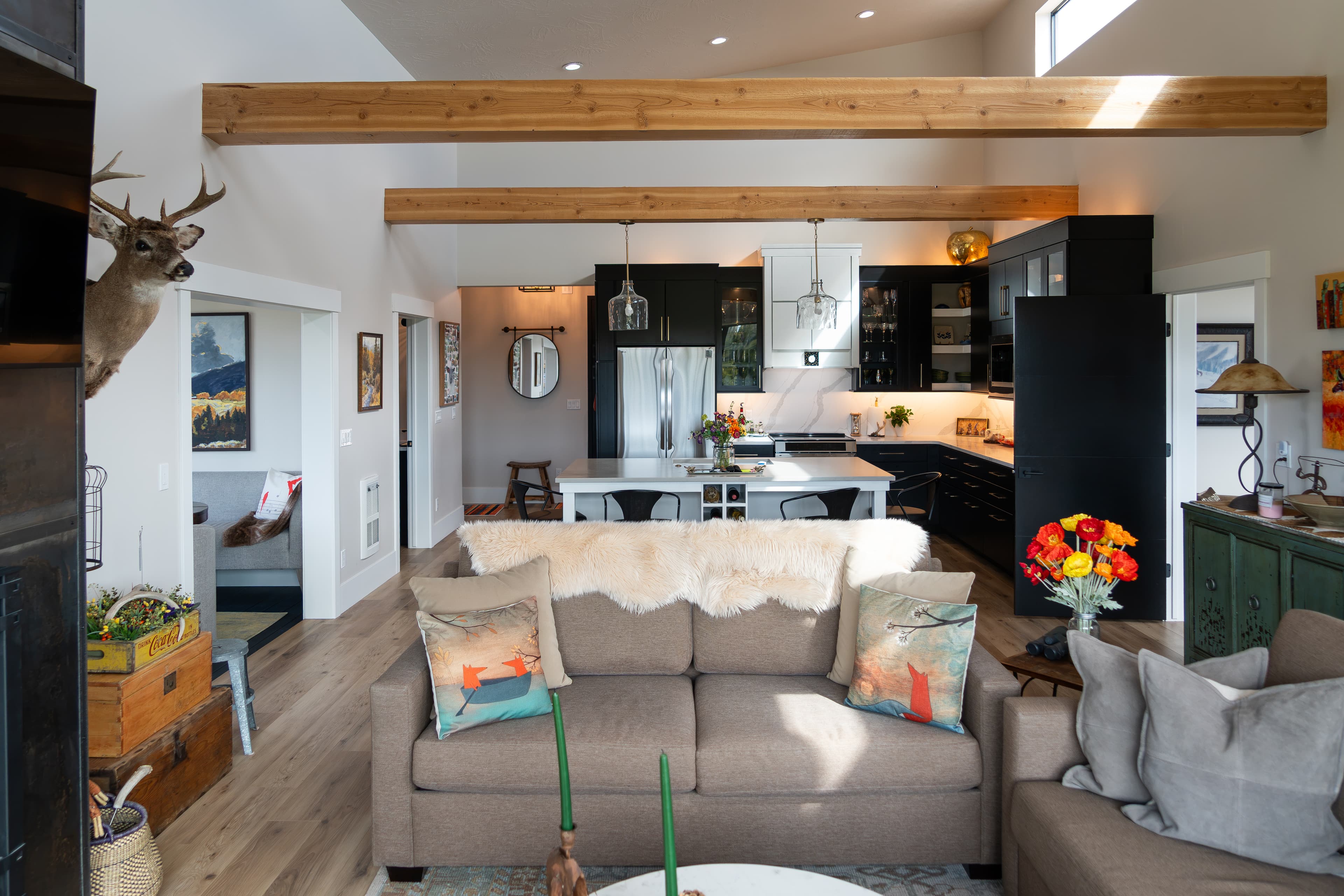 Real estate photography of a luxury home exterior in southern Utah
